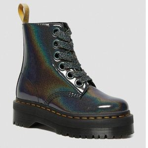 Dr Martens Vegan Molly Iridescent Boots 9